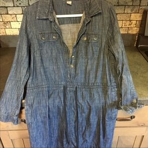 Christopher and Banks Blue Jean Dress